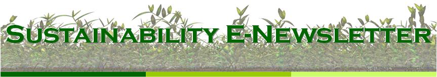 Sustainability E-Newsletter Title