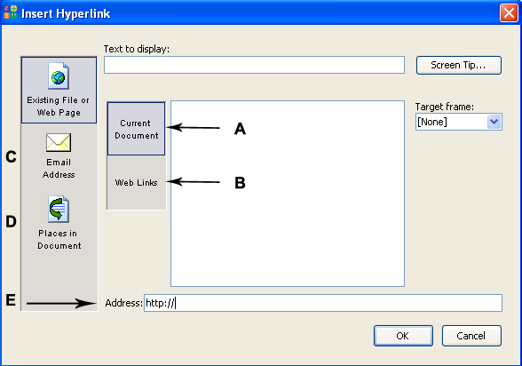 InsertHyperlink