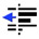 Outdent/decrease indentation Image