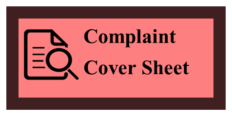 Complaint Cover Sheet Button