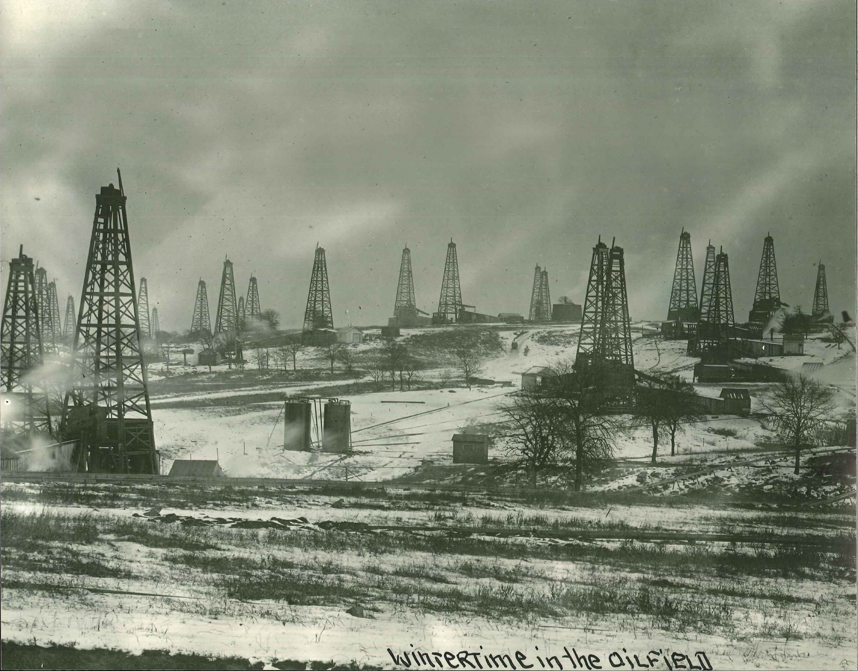Wintertime in the Oilfield: 11'' x 14'' Print